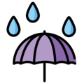 Openmoji☔ Rain Umbrella