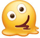 Openmoji🫠 Schmelzendes Gesicht