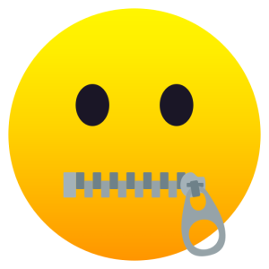 Openmoji🤐 Zipper-Mouth Face