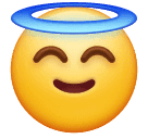 Openmoji😇Cara sonriente con halo