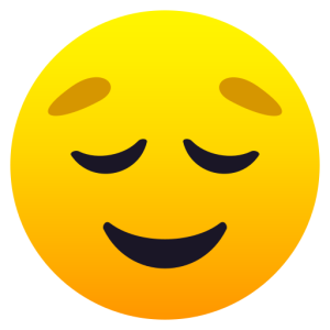 Openmoji😌 Erleichtertes Gesicht