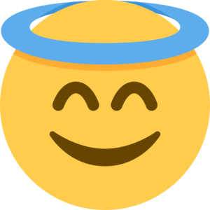 😇Smiling Face with Halo Emoji - Emoji Meaning, Copy and Paste