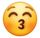 Emojidex 😚Kussgesicht mit geschlossenen Augen