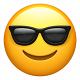 Apple 😎 Smiling Face with Sunglasses