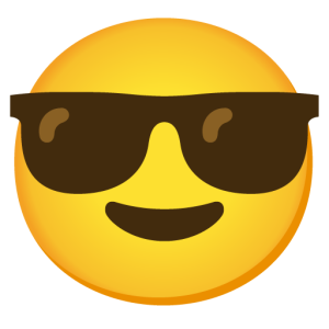 Samsung 😎 Smiling Face with Sunglasses