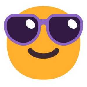 Twitter 😎 Smiling Face with Sunglasses