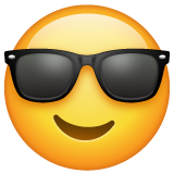 Facebook 😎 Lächelndes Gesicht mit Sonnenbrille