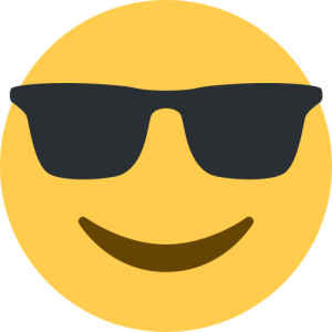 Skype 😎 Lächelndes Gesicht mit Sonnenbrille