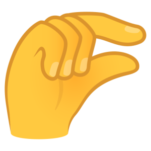 Openmoji🤏 Szczypanie dłoni