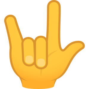 Openmoji🤟 Love-You Gesture