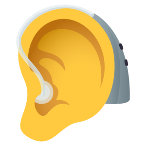 Openmoji🦻 Ohr mit Hörgerät