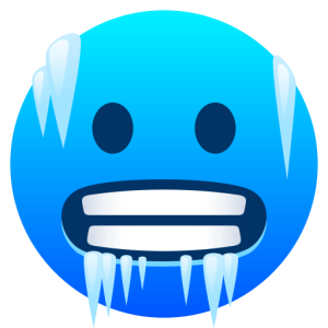 Openmoji🥶 Kaltes Gesicht