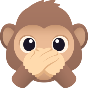 Openmoji🙊 Singe qui ne dit rien de mal