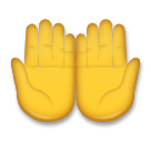 Emojidex 🤲 Palmas para cima juntas