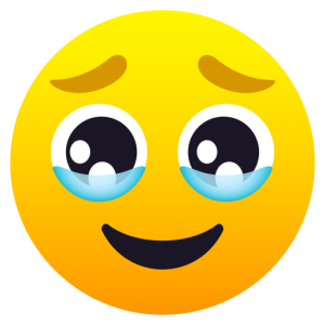 Emojidex 🥹 Face Holding Back Tears