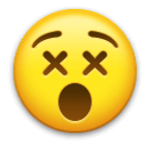 Emojidex 😵 Visage aux yeux barrés