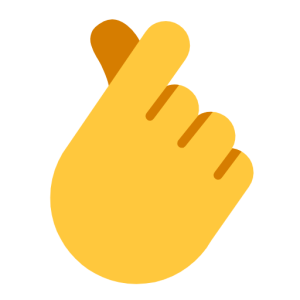 Whatsapp 🫰 Hand with Index Finger and Thumb Crossed