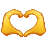 🫶 Mani a forma di cuore Emoji - Significato emoji , copia e incolla