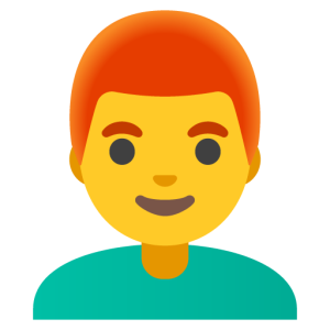 Apple 👨‍🦰 Man: Red Hair