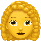 Apple 👩‍🦱 Woman: Curly Hair