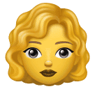 Joypixels 👩‍🦱 Donna: Capelli ricci