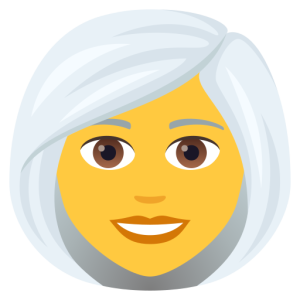 Joypixels 👩‍🦳 Woman: White Hair