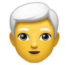 Joypixels 👨‍🦳 Man: White Hair