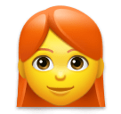 Openmoji👩‍🦰 Mujer: Cabello Rojo