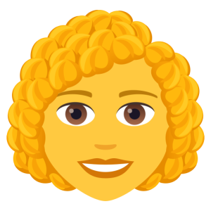 Openmoji👩‍🦱 Woman: Curly Hair