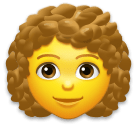 Emojidex 👩‍🦱 Woman: Curly Hair