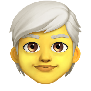 Messenger🧑‍🦳 Person: White Hair