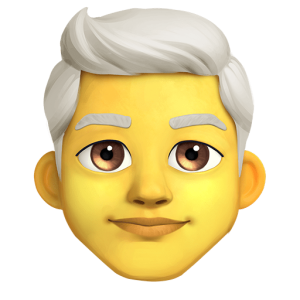 Messenger👨‍🦳 Man: White Hair