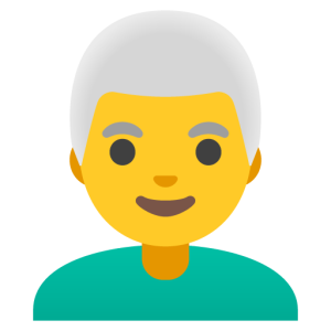 Google 👨‍🦳 Man: White Hair