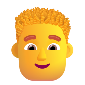 Microsoft 👨‍🦱 Man: Curly Hair