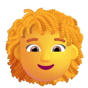 Microsoft 👩‍🦱 Woman: Curly Hair