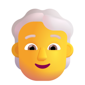 Microsoft 🧑‍🦳 Person: White Hair