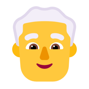 Whatsapp 👨‍🦳 Man: White Hair