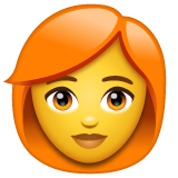 Facebook 👩‍🦰 Woman: Red Hair