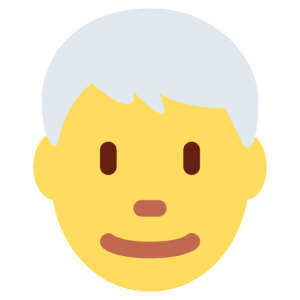 Facebook 👨‍🦳 Man: White Hair