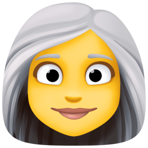 Skype 👩‍🦳 Woman: White Hair