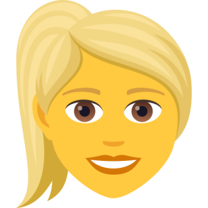 Openmoji👱‍♀️ Woman: Blond Hair