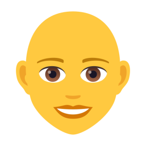 Openmoji🧑‍🦲 Frau: Glatze