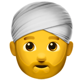 Apple 👳‍♂️ Man Wearing Turban