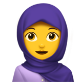 Apple 🧕 Woman with Headscarf