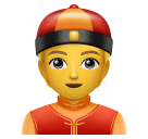 Joypixels 👲 Persona con casquete