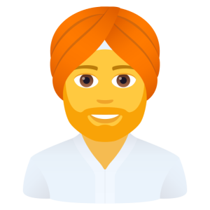 Openmoji👳‍♂️ Uomo che indossa il turbante