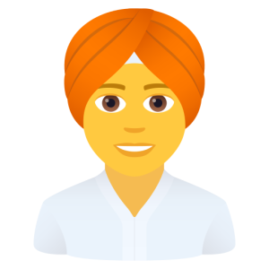 Openmoji👳 Pessoa a usar turbante