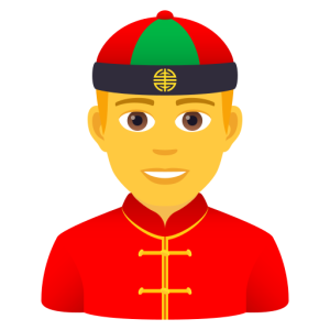 Openmoji👲 Persona con casquete