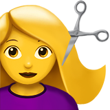 Apple 💇‍♀️ Saç Kesimi Yaptıran Kadın