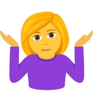 Openmoji🤷‍♀️ Mulher a encolher os ombros